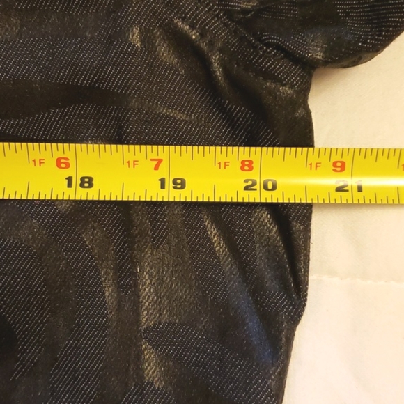 Bianca Nygard black stretch denim Jacket 12 NWOT - Picture 8 of 11